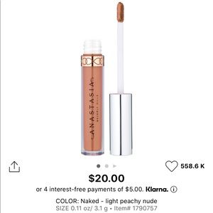 Anastasia Beverly Hills Liquid Lipstick Naked NWT